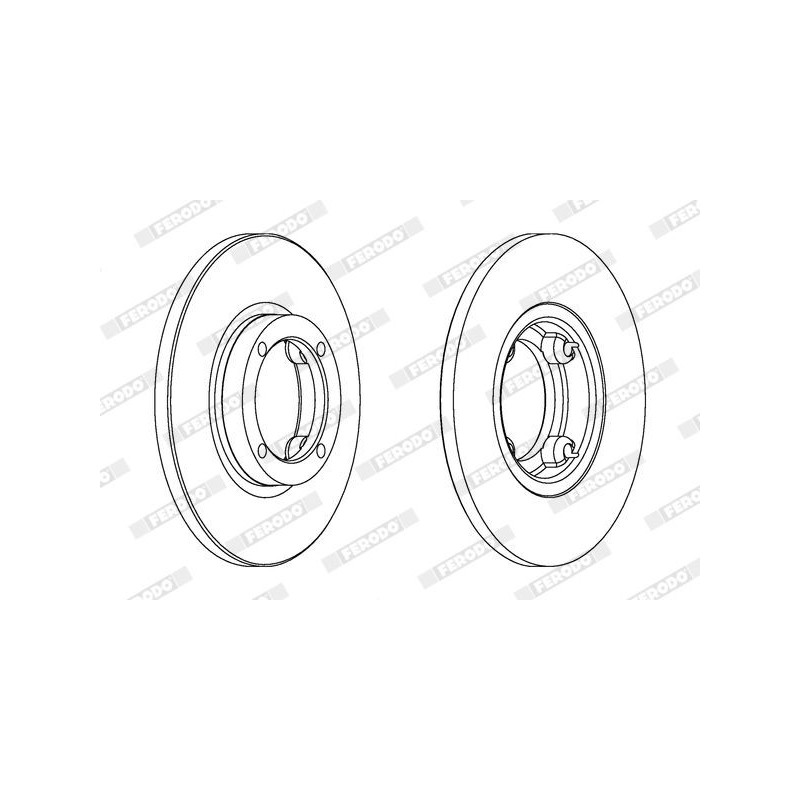Disco freno asse anteriore - FERODO