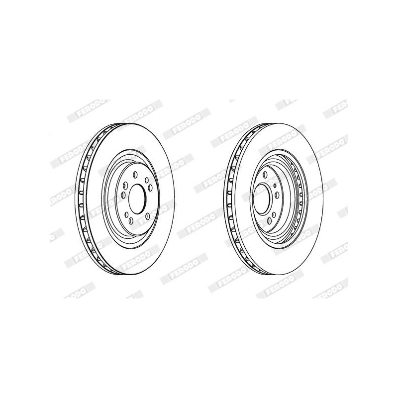 Disco freno asse anteriore - FERODO