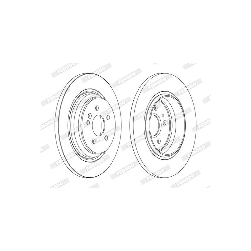 Disco freno asse posteriore - FERODO