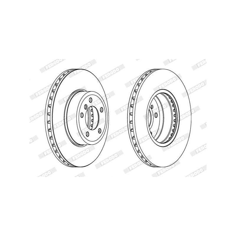 Disco freno asse anteriore - FERODO