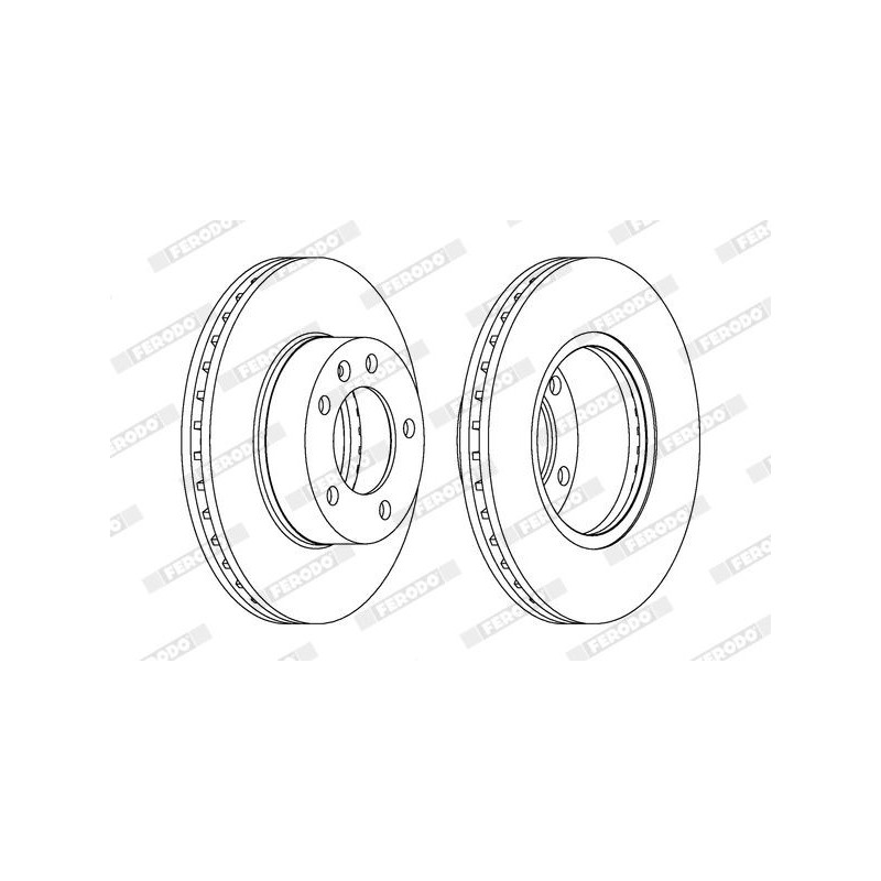 Disco freno asse anteriore - FERODO