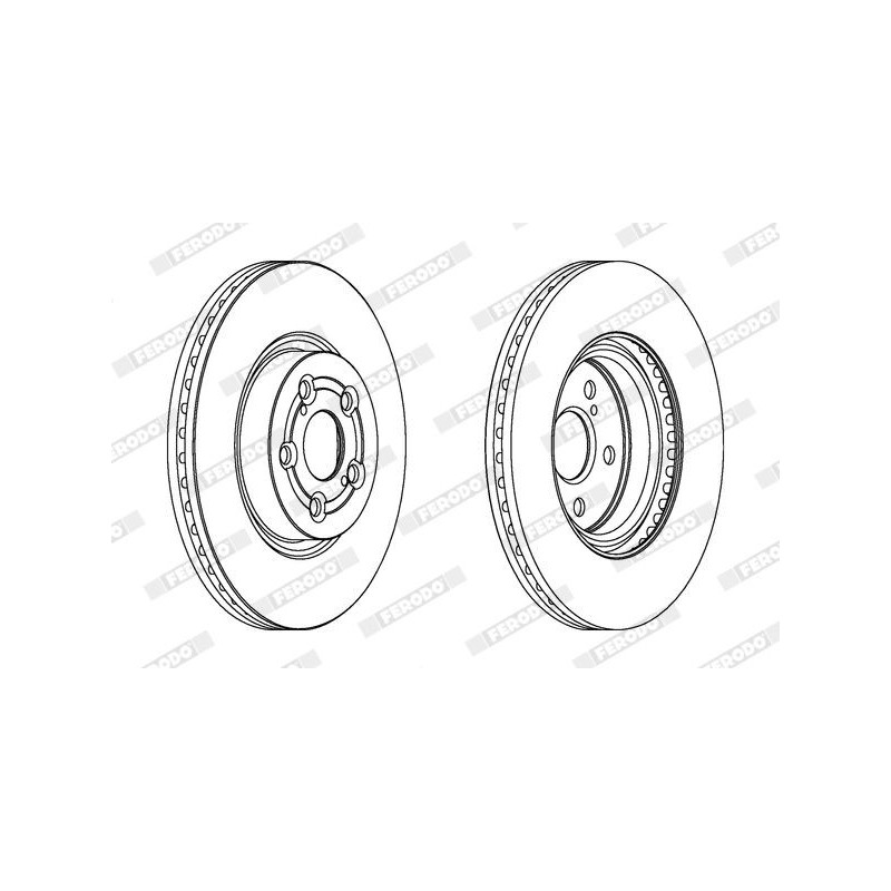 Disco freno asse anteriore - FERODO