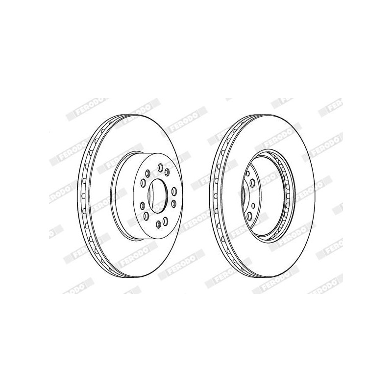 Disco freno asse anteriore - FERODO