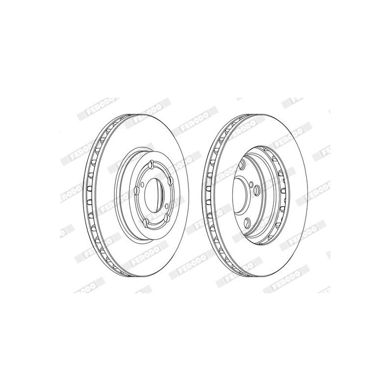 Disco freno asse anteriore - FERODO