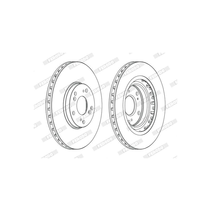 Disco freno asse anteriore - FERODO