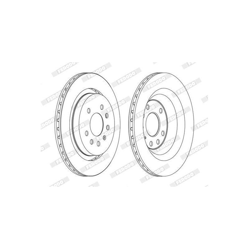 Disco freno asse posteriore - FERODO