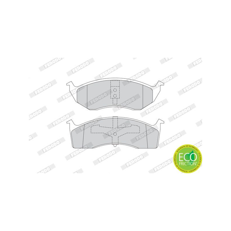 Pastiglie freno asse anteriore - FERODO