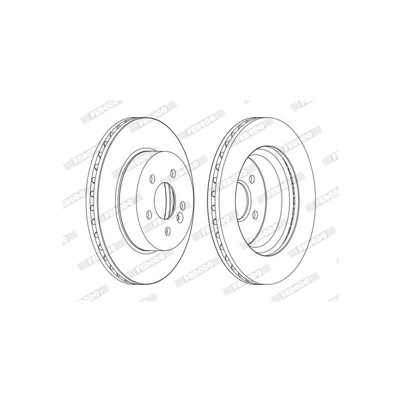Disco freno asse anteriore - FERODO