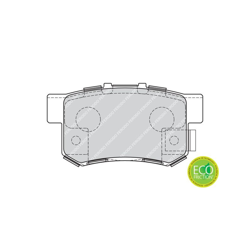 Pastiglie freno asse posteriore - FERODO