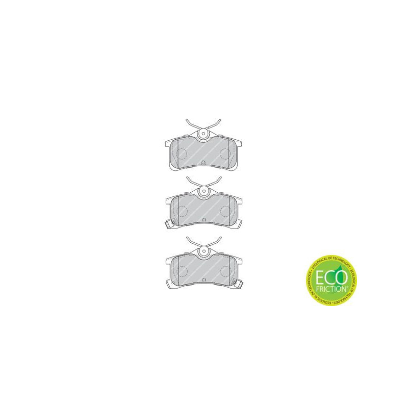 Pastiglie freno asse posteriore - FERODO