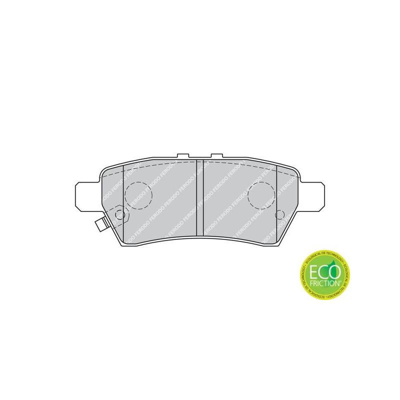 Pastiglie freno asse posteriore - FERODO