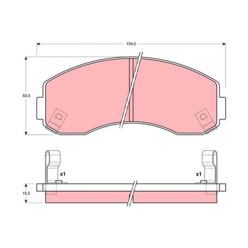 Pastiglie freno asse posteriore - TRW
