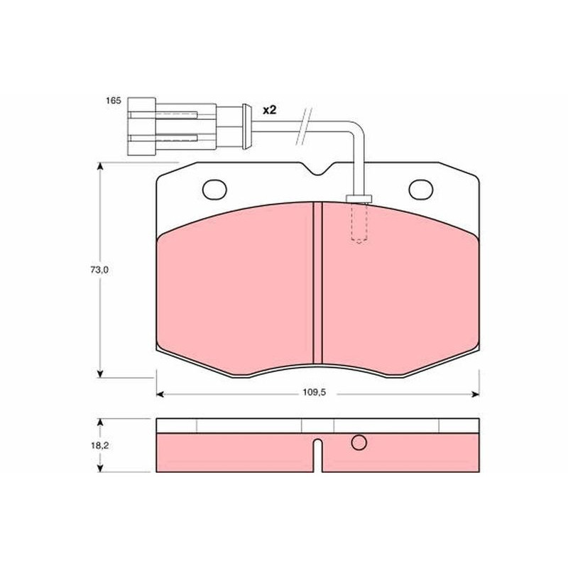 Pastiglie freno asse anteriore - TRW