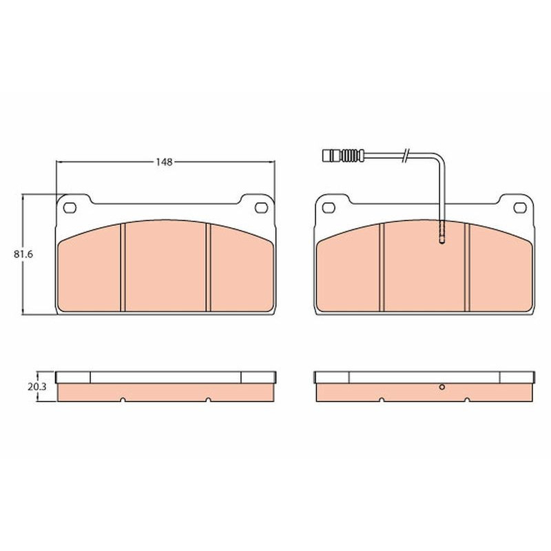 Pastiglie freno asse anteriore - TRW