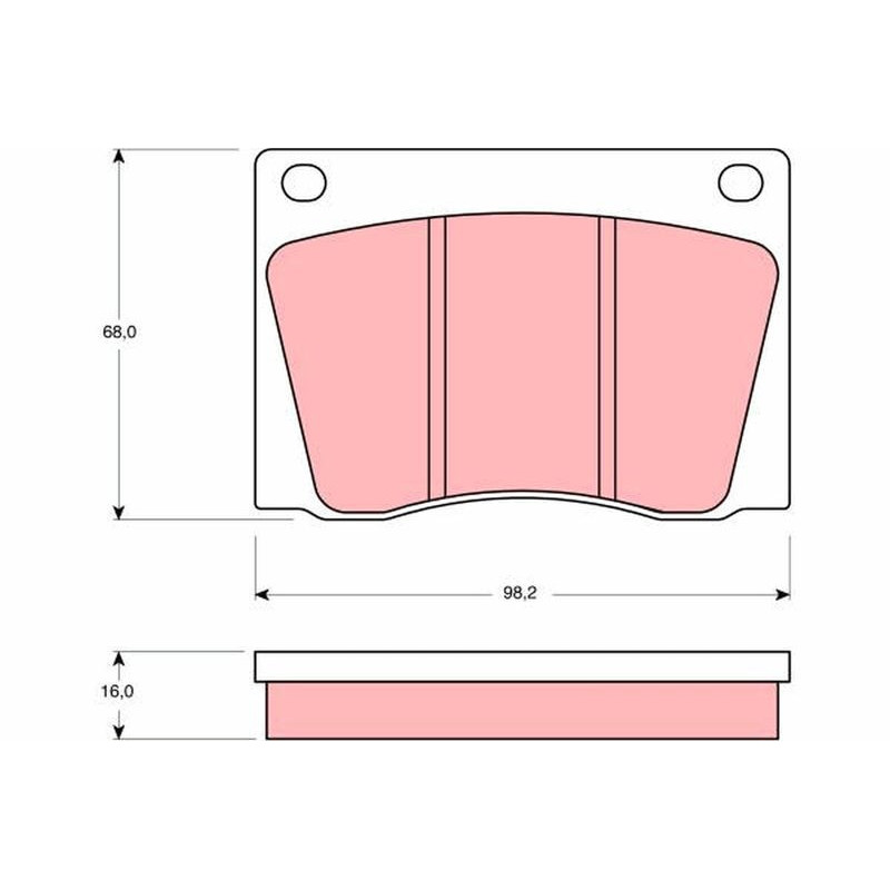 Pastiglie freno asse posteriore - TRW