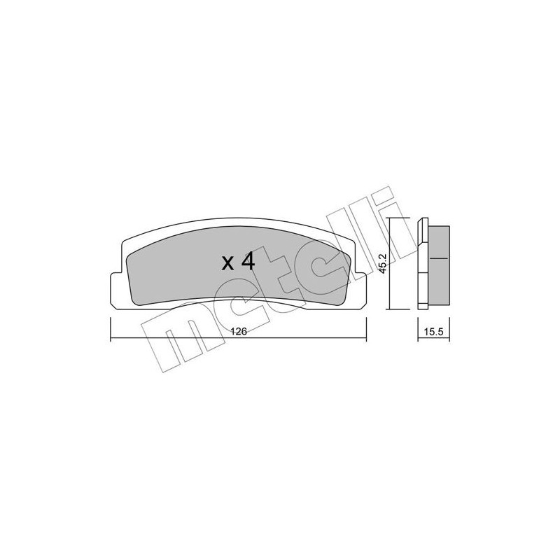 Pastiglie freno asse anteriore - METELLI
