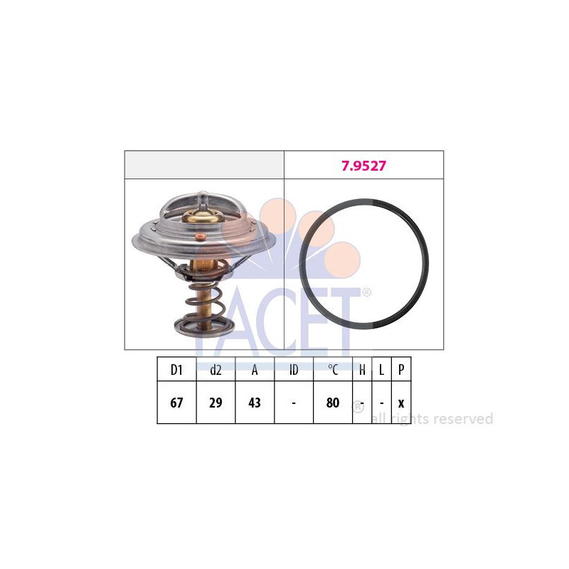 Termostato raffreddamento - FACET