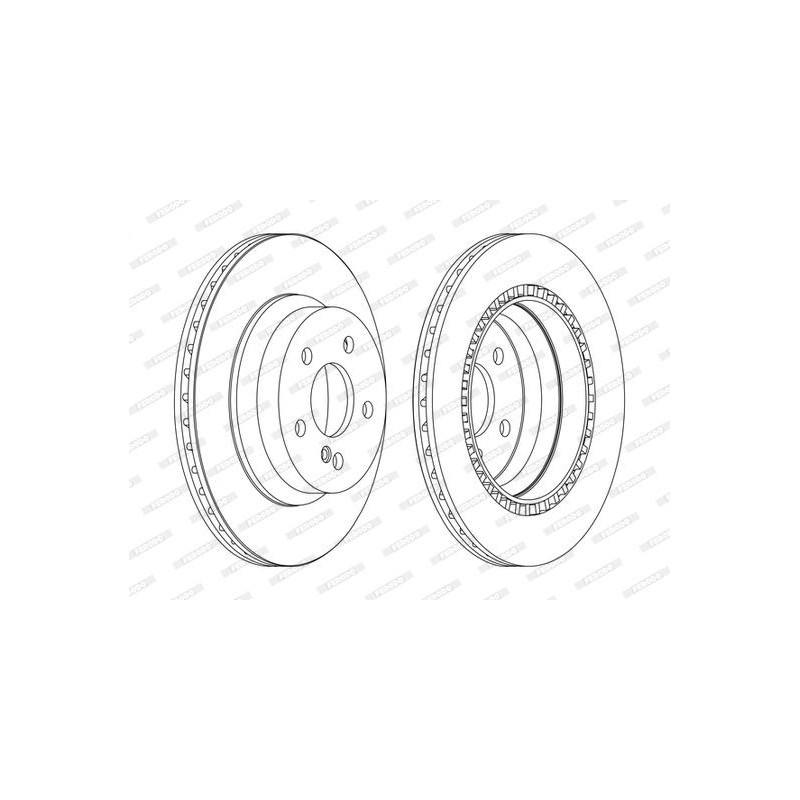 Disco freno asse posteriore - FERODO