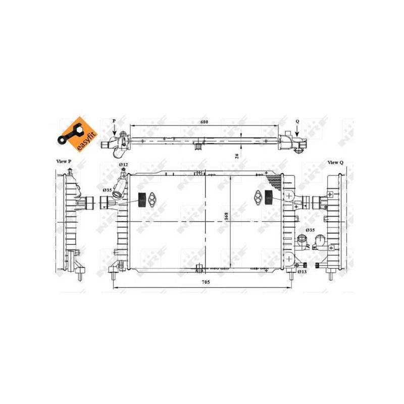 Radiatore acqua - NRF