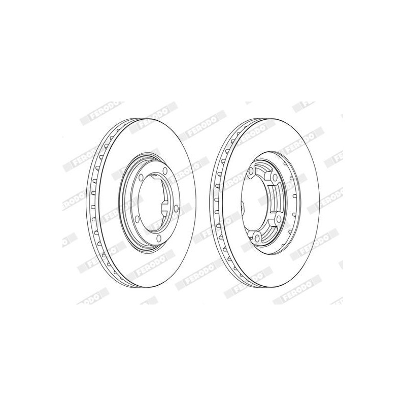 Disco freno asse anteriore - FERODO