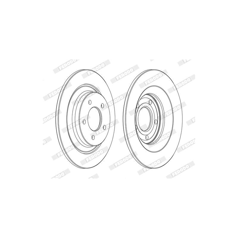 Disco freno asse posteriore - FERODO