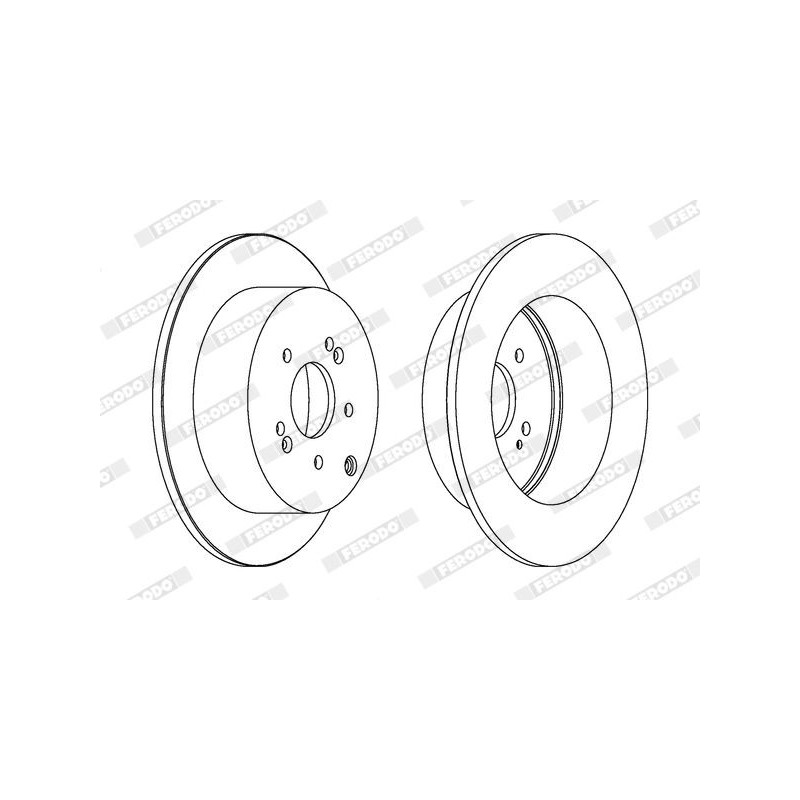 Disco freno asse anteriore - FERODO