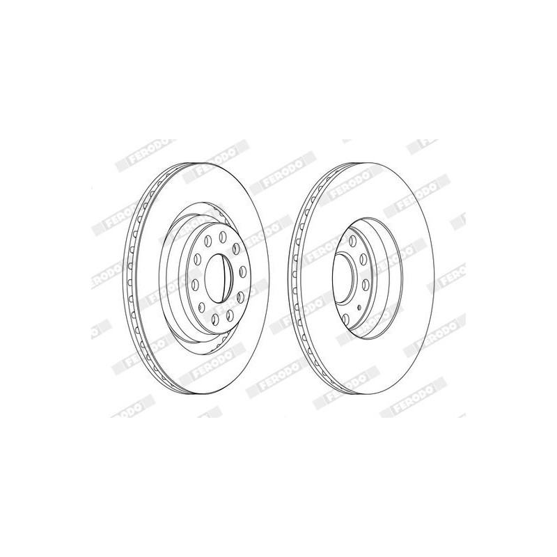 Disco freno asse posteriore - FERODO