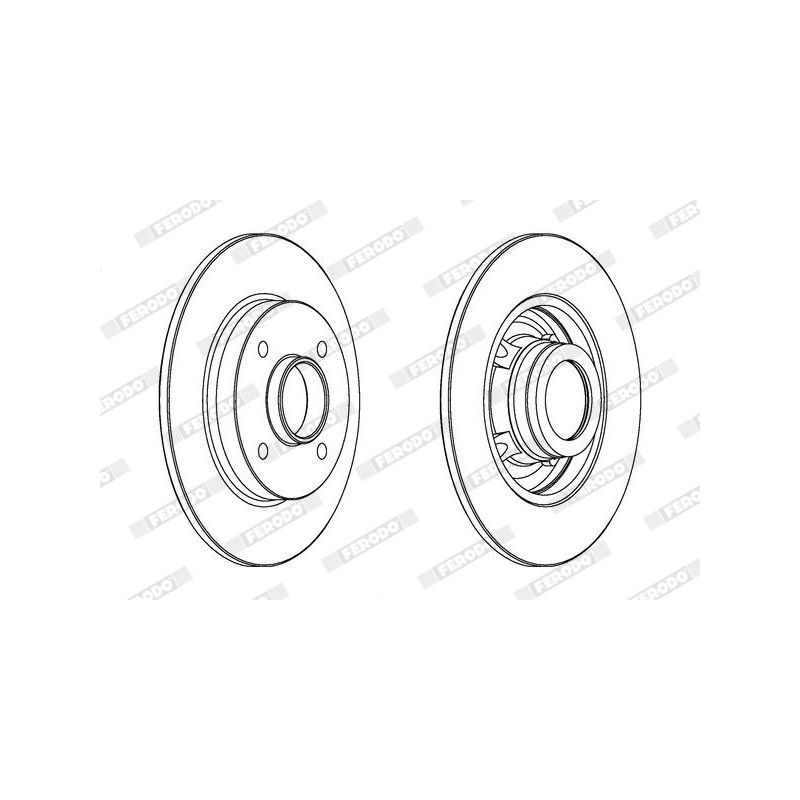 Disco freno asse posteriore - FERODO