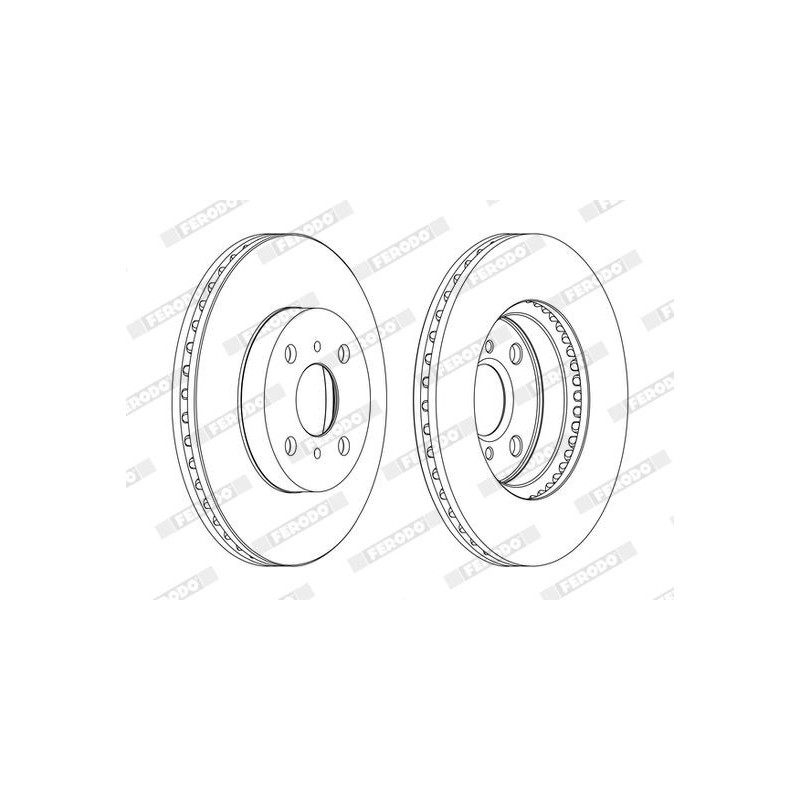 Disco freno asse anteriore - FERODO