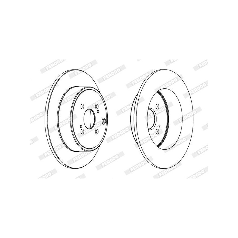 Disco freno asse posteriore - FERODO