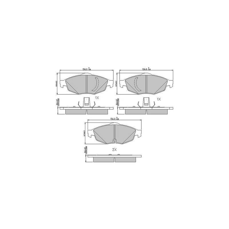 Pastiglie freno asse anteriore - FERODO