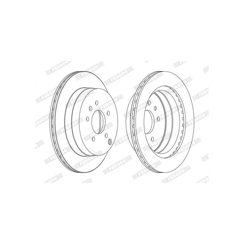 Disco freno asse posteriore - FERODO
