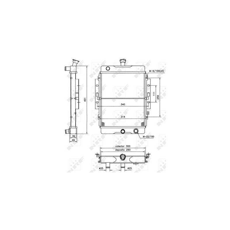 Radiatore acqua - NRF