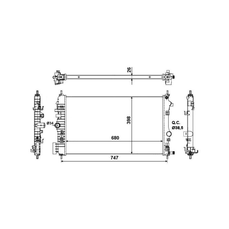 Radiatore acqua - NRF