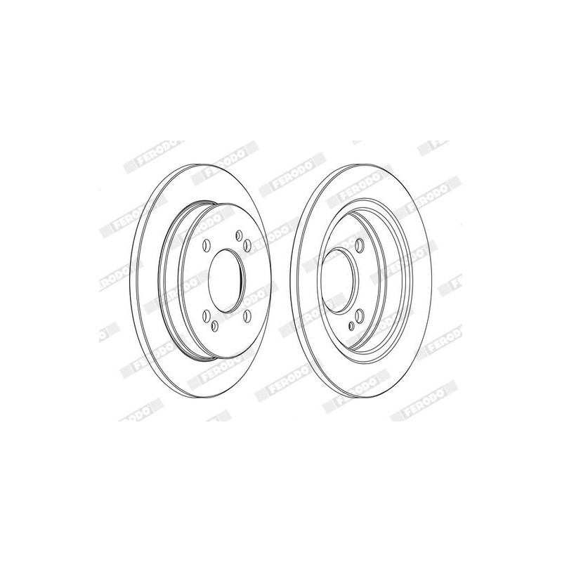 Disco freno asse posteriore - FERODO