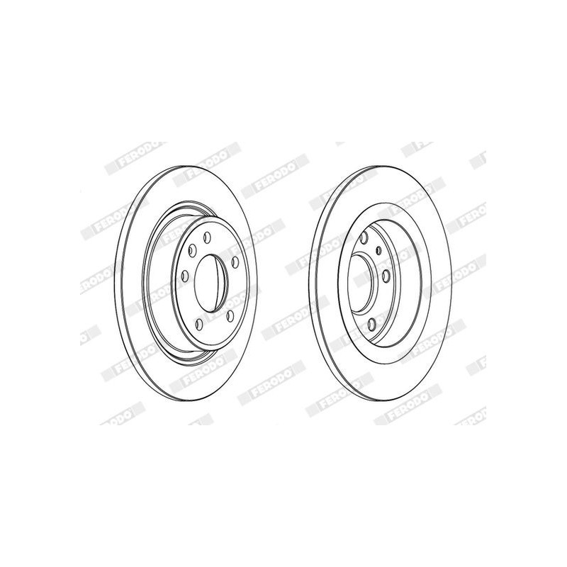 Disco freno asse posteriore - FERODO