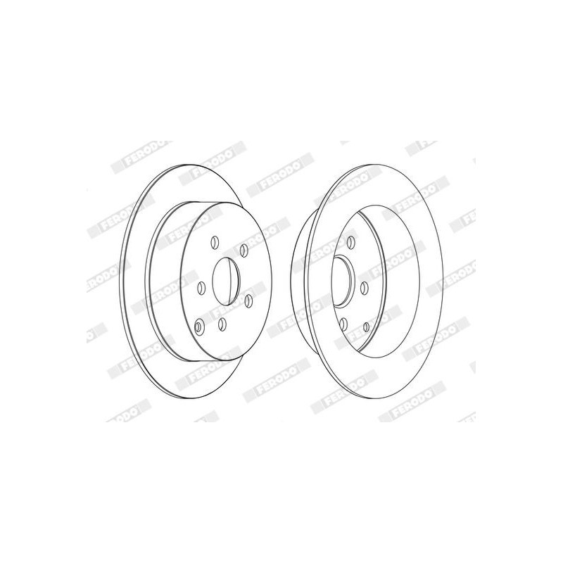 Disco freno asse posteriore - FERODO