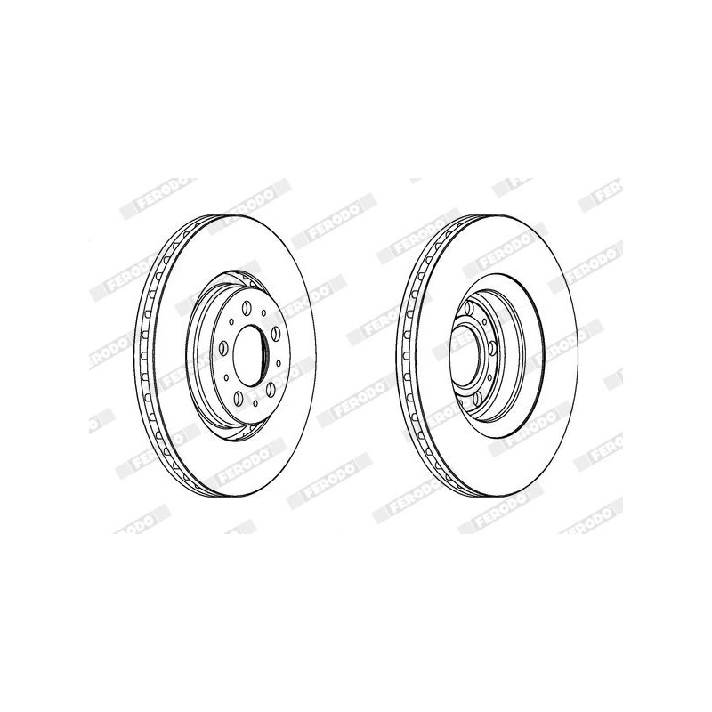 Disco freno asse anteriore - FERODO