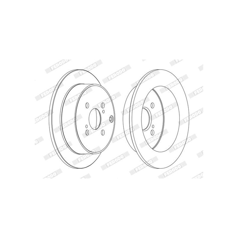 Disco freno asse posteriore - FERODO