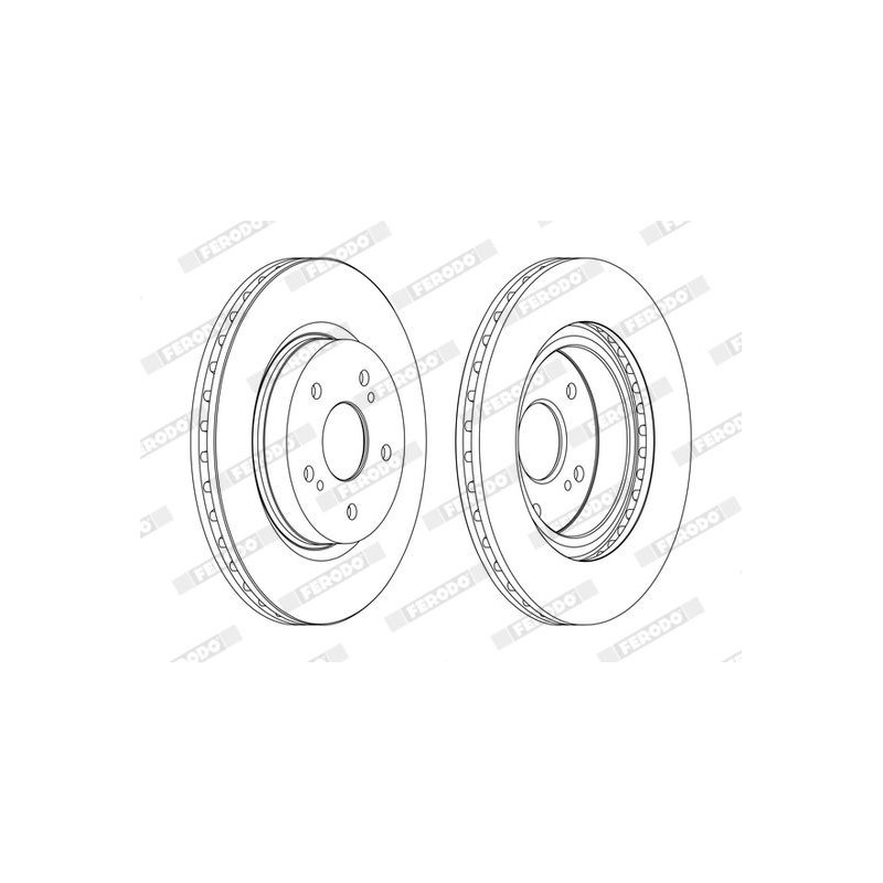 Disco freno asse anteriore - FERODO