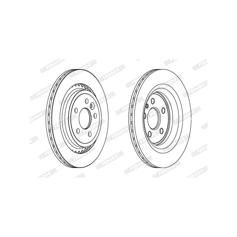 Disco freno asse posteriore - FERODO