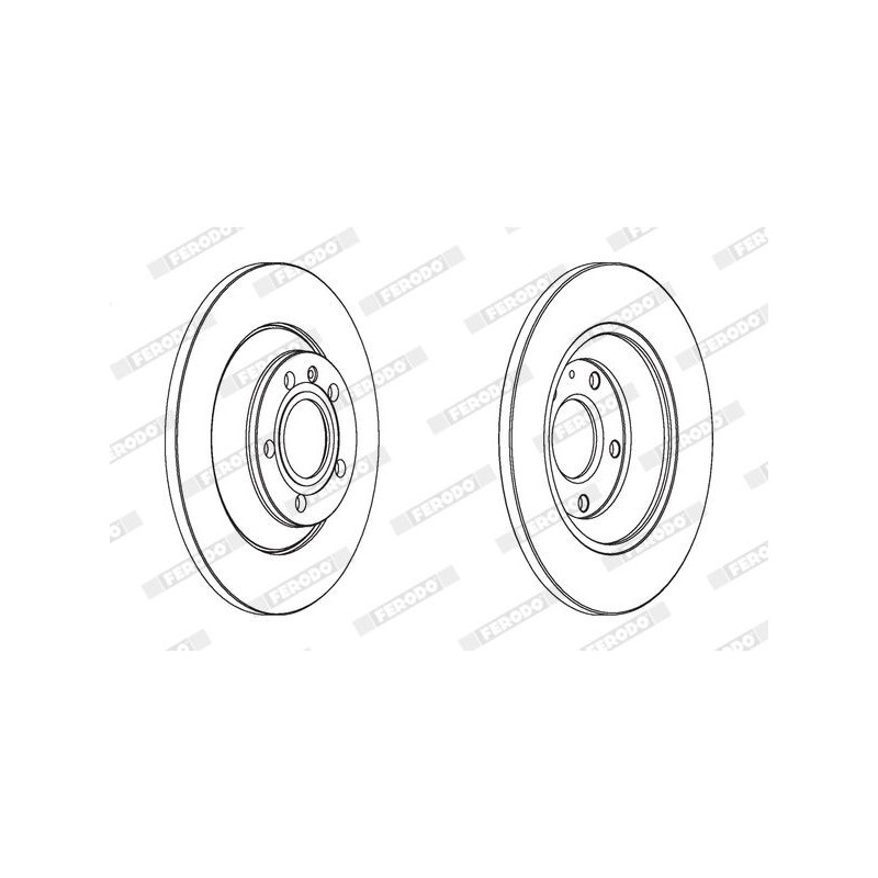 Disco freno asse posteriore - FERODO