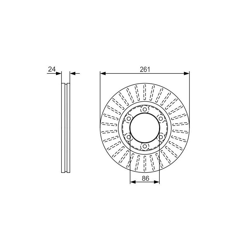Disco freno asse anteriore - BOSCH