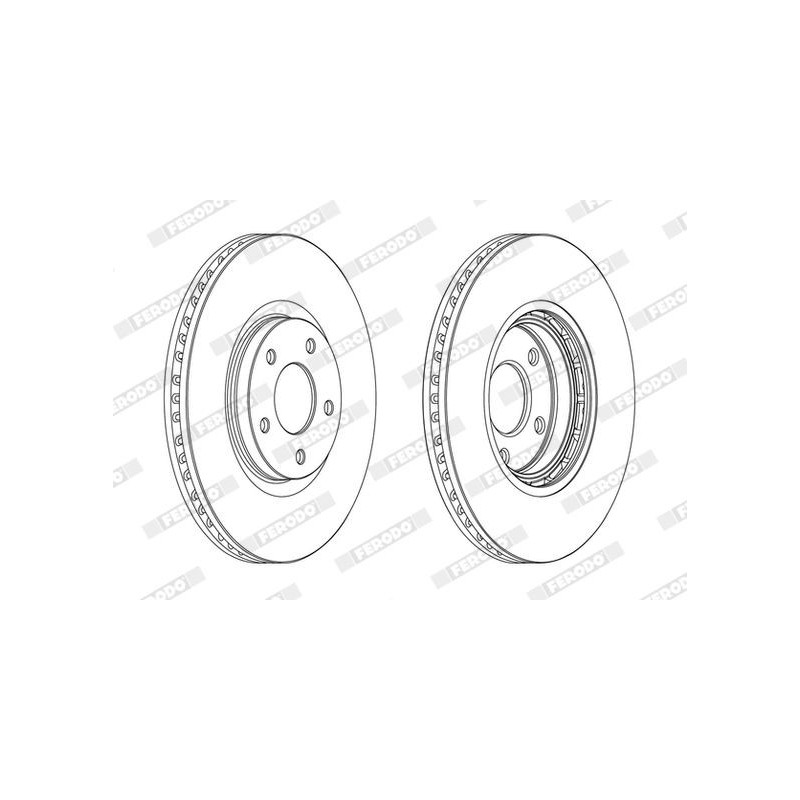 Disco freno asse anteriore - FERODO