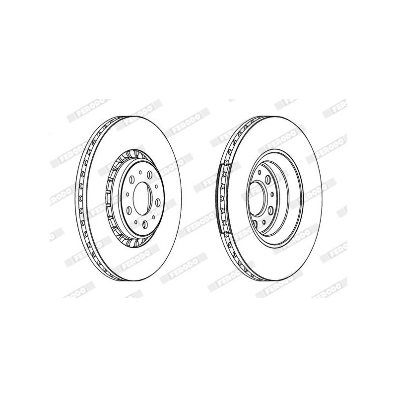 Disco freno asse posteriore - FERODO