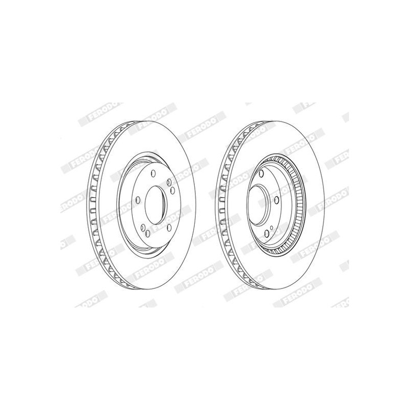 Disco freno asse anteriore - FERODO