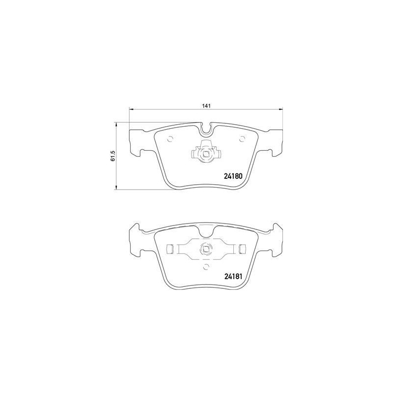 Pastiglie freno asse posteriore - BREMBO