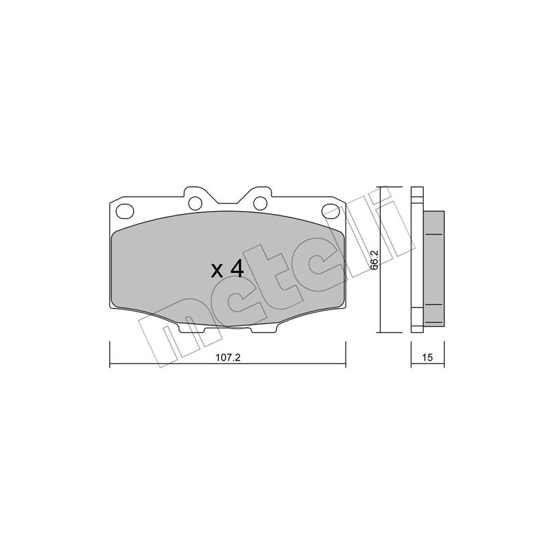 Pastiglie freno asse anteriore - METELLI