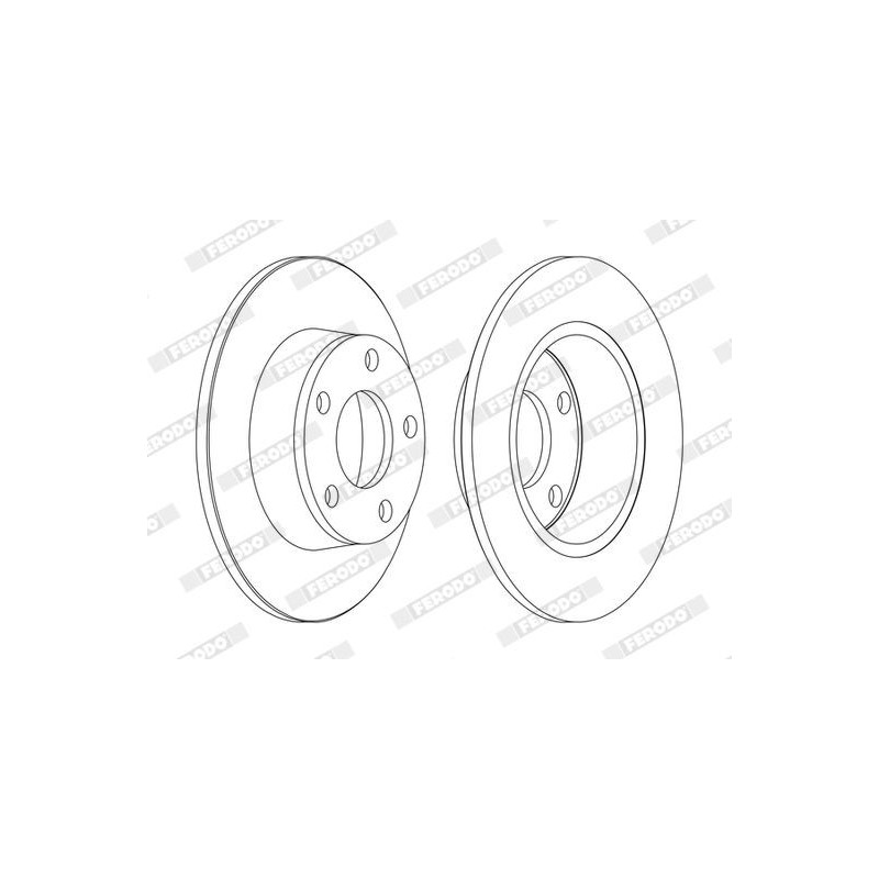 Disco freno asse posteriore - FERODO