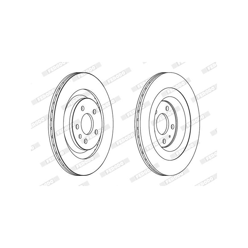 Disco freno asse posteriore - FERODO